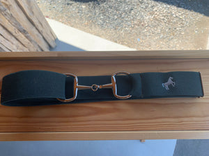 Belt with Bit Clasp - embroidered with Scope horse