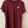 Eco - Friendly Women's crew T-shirt, Red Wine