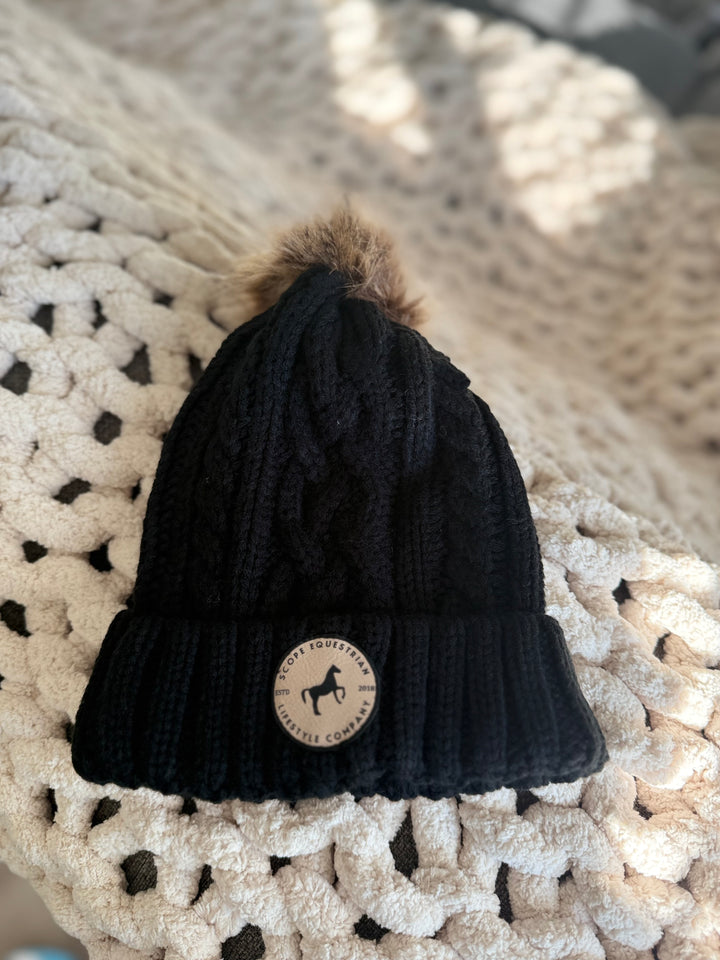 Pom Pom Toque - Black | Grey | Green