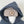 Leather Patch Organic Cotton Hoodie Slate Blue