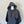 Leather Patch Organic Cotton Hoodie Slate Blue