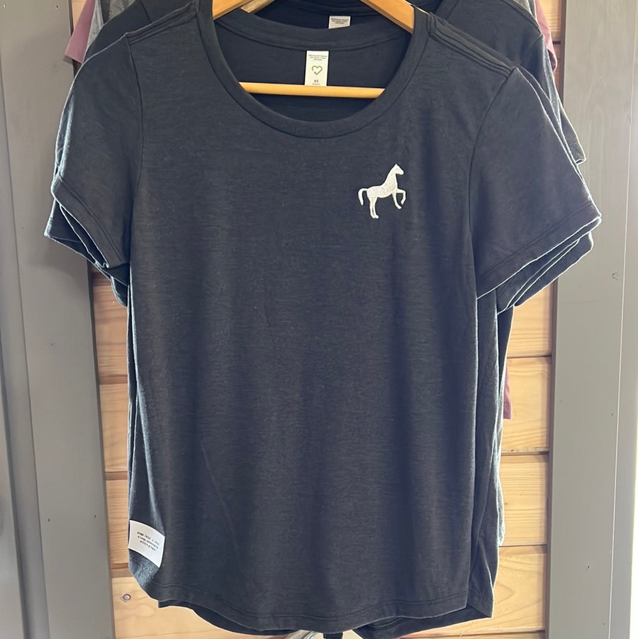Eco-Friendly Crew T-shirt with Scope Icon