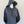 Leather Patch Organic Cotton Hoodie Slate Blue