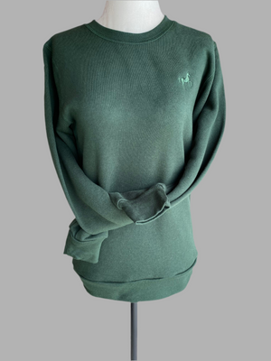 Bamboo crew sweatshirt with horse icon NEW