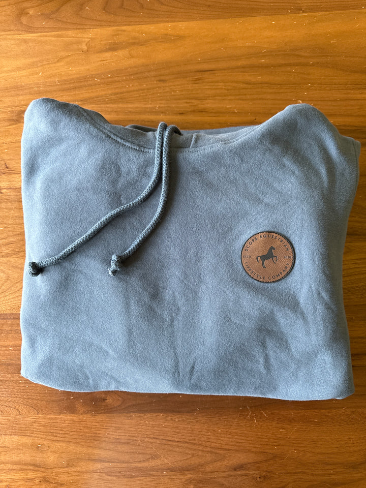 Organic Cotton Hoodie Slate Blue