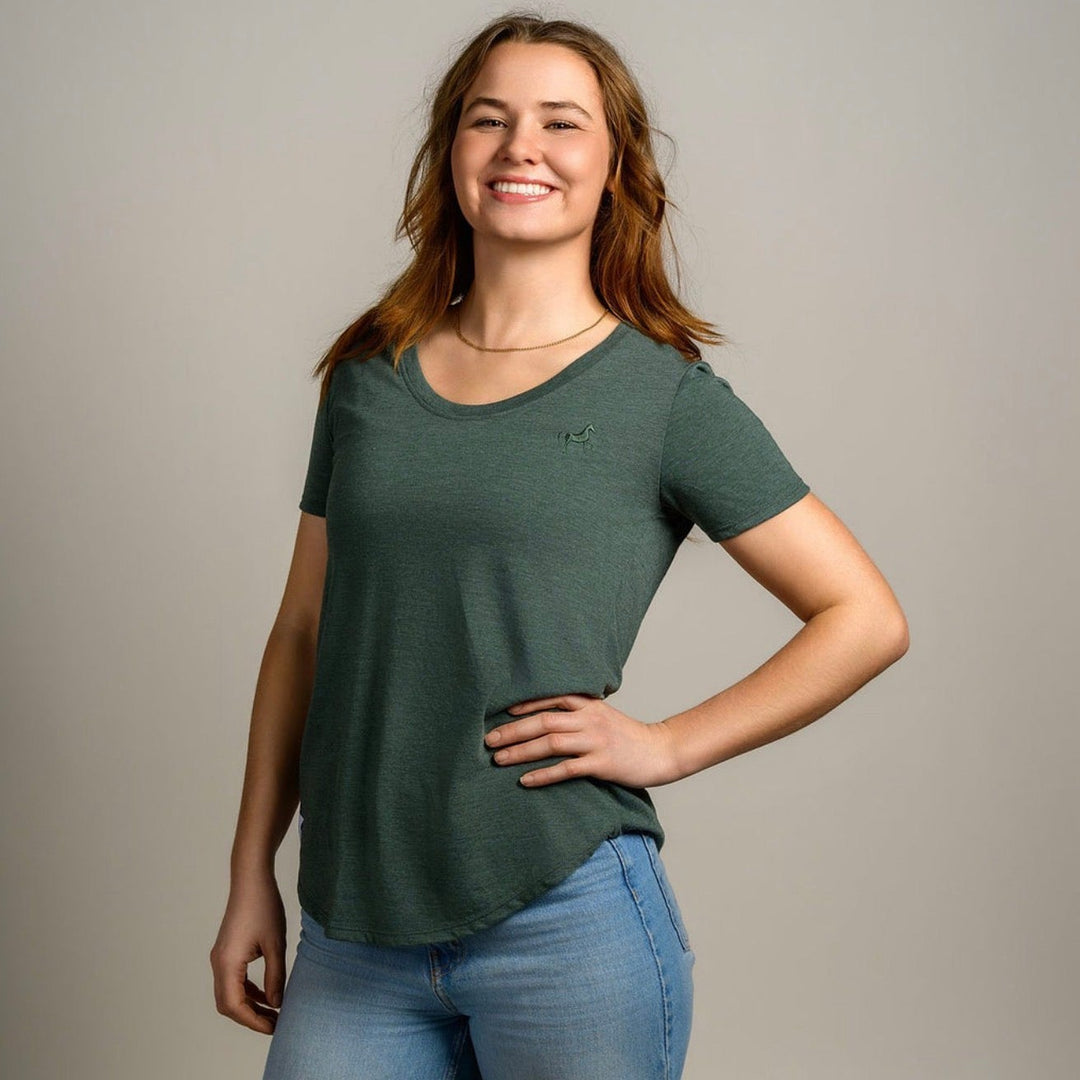 Bamboo Women's Tee - Green | Blue