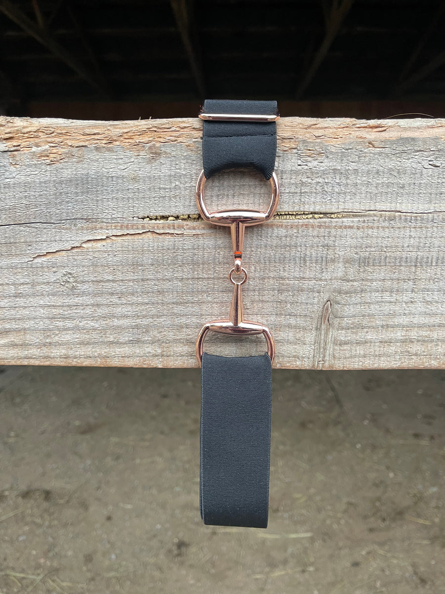 Belts with Rose Gold Bit Clasp