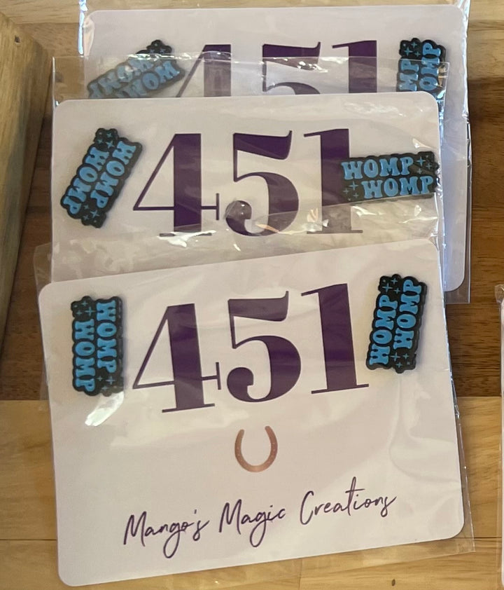 Mango's Magic Creations Show Number Pins