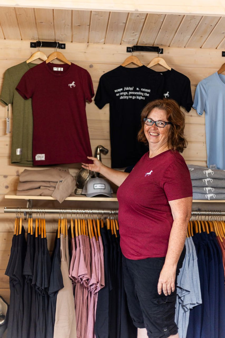 Eco - Friendly Women's crew T-shirt, Red Wine