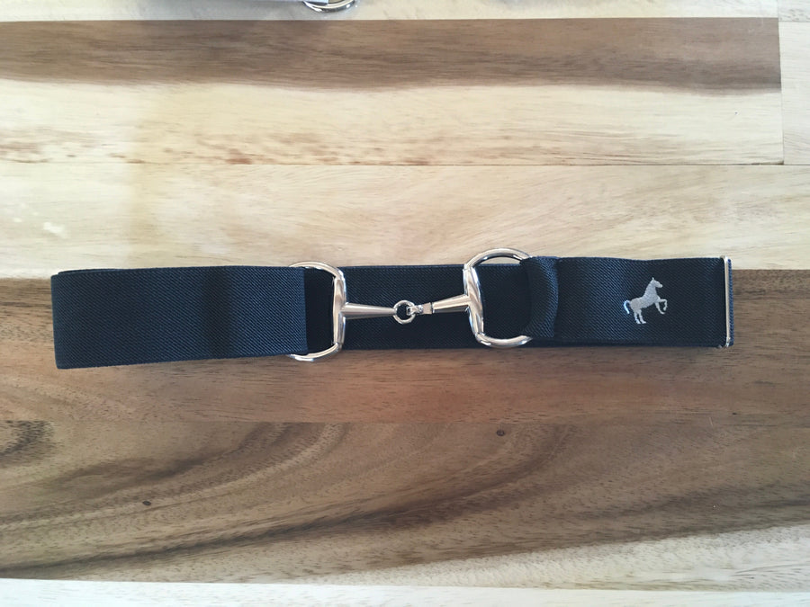 Belt with Bit Clasp - embroidered with Scope horse