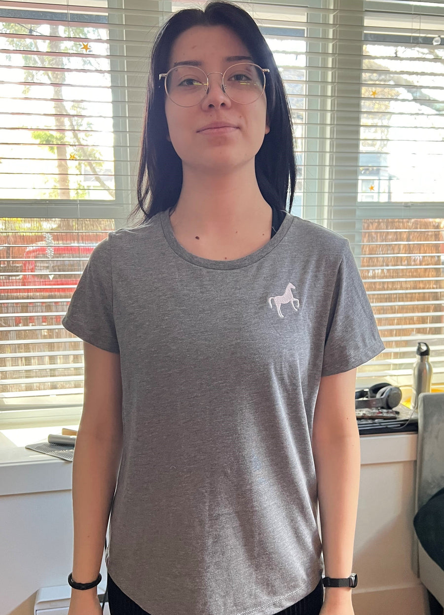 Eco-Friendly Crew T-shirt with Scope Icon