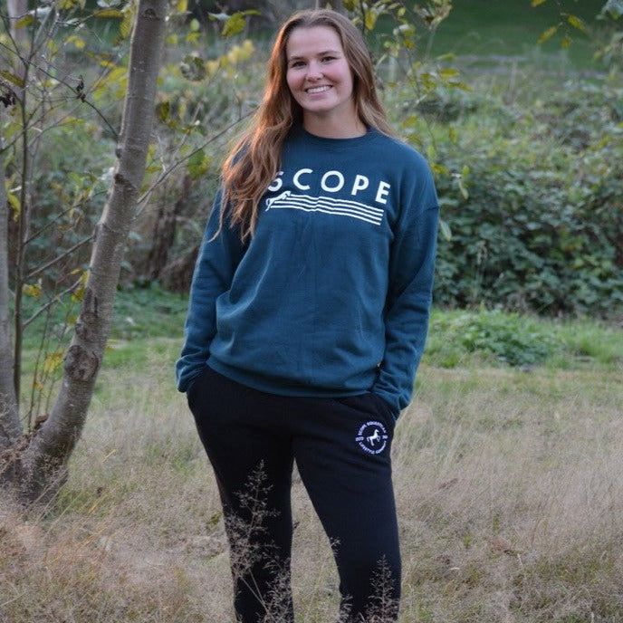 Icon Crewneck Sweatshirt - Teal | Charcoal