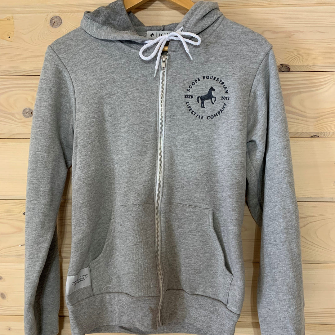 Performance Zip Hoodie - Black | Grey