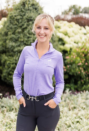 Performance Half Zip, Lavender