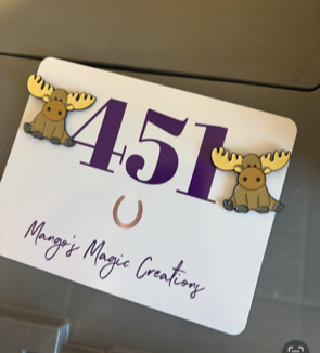 Mango's Magic Creations Show Number Pins