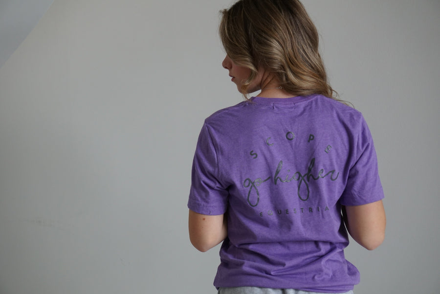 Unisex Go Higher T Shirt -Team Purple
