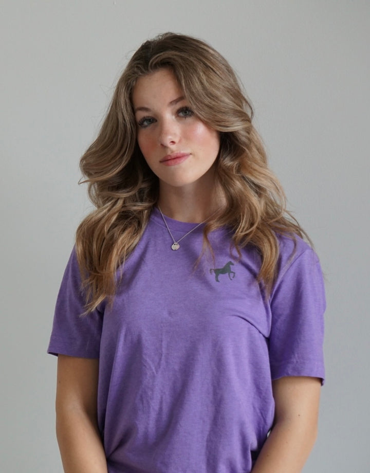 Unisex Go Higher T Shirt -Team Purple