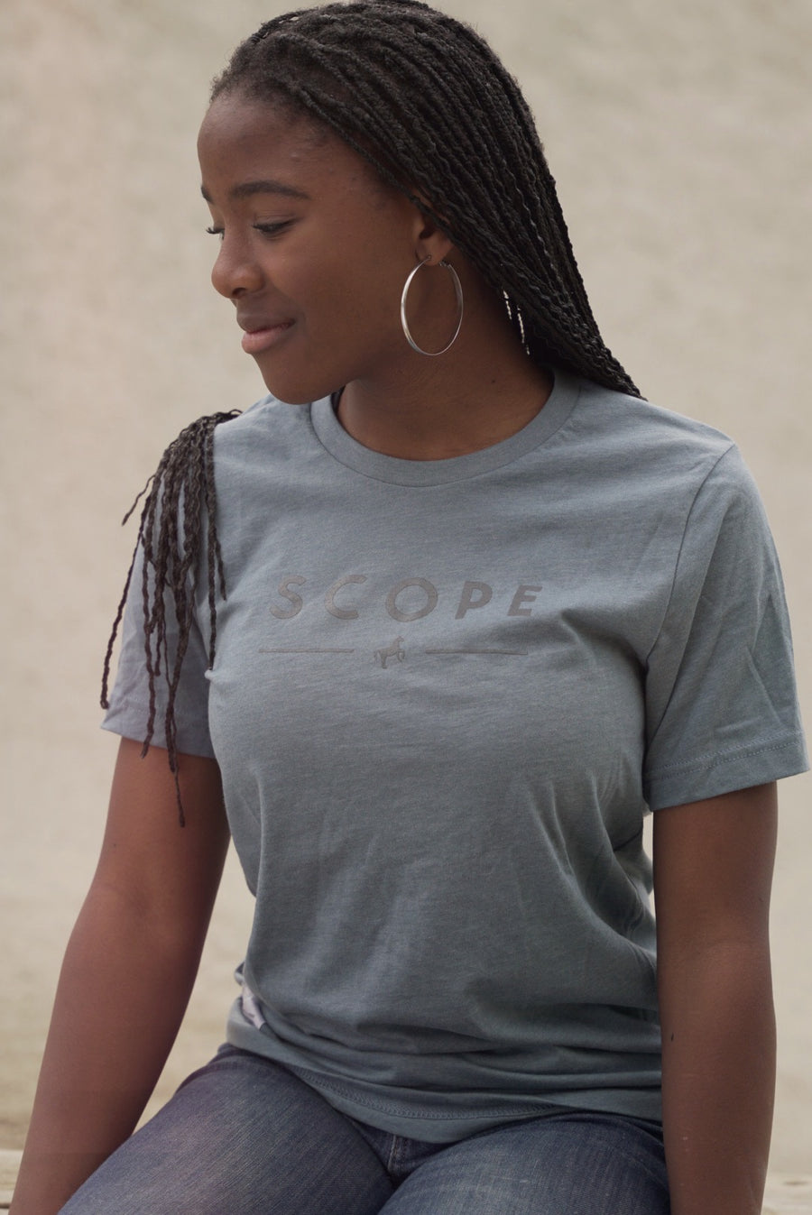 Carry on Unisex Tee in Heather Slate