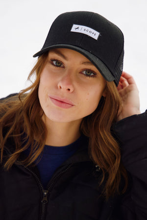Scope Trucker Hat, Black