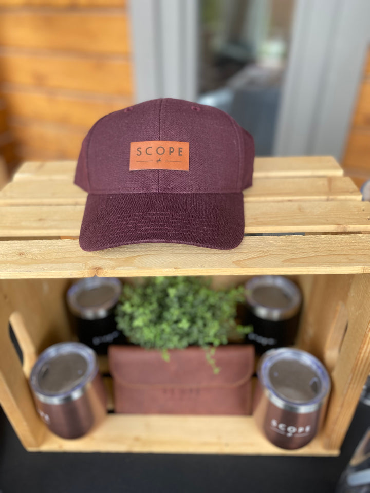Scope Hemp Ballcap - Maroon