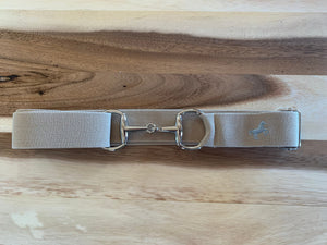 Belt with Bit Clasp - embroidered with Scope horse