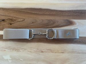 Belt with Bit Clasp - embroidered with Scope horse