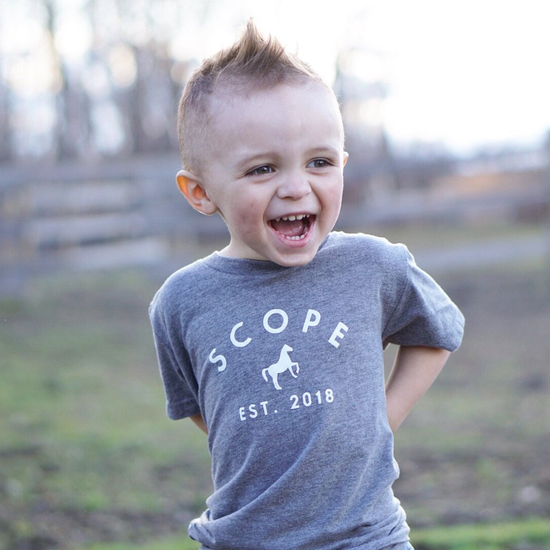 Kid’s Classic Tee - Heather Grey - Scope Equestrian Lifestyle
