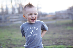 Kid’s Classic Tee - Heather Grey - Scope Equestrian Lifestyle