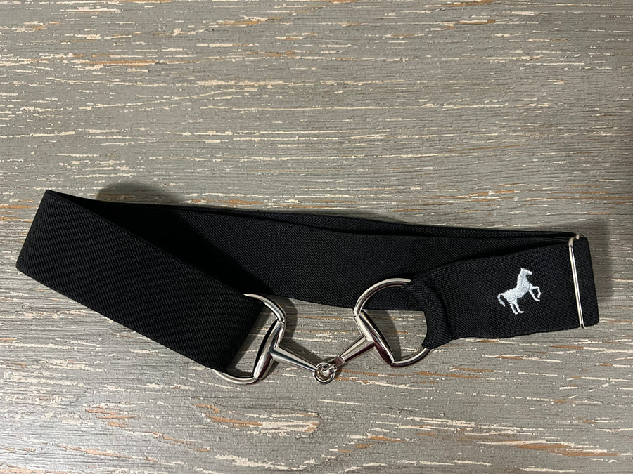 Belt with Bit Clasp - embroidered with Scope horse