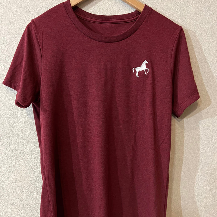 Reclaimed blend Tee - Maroon